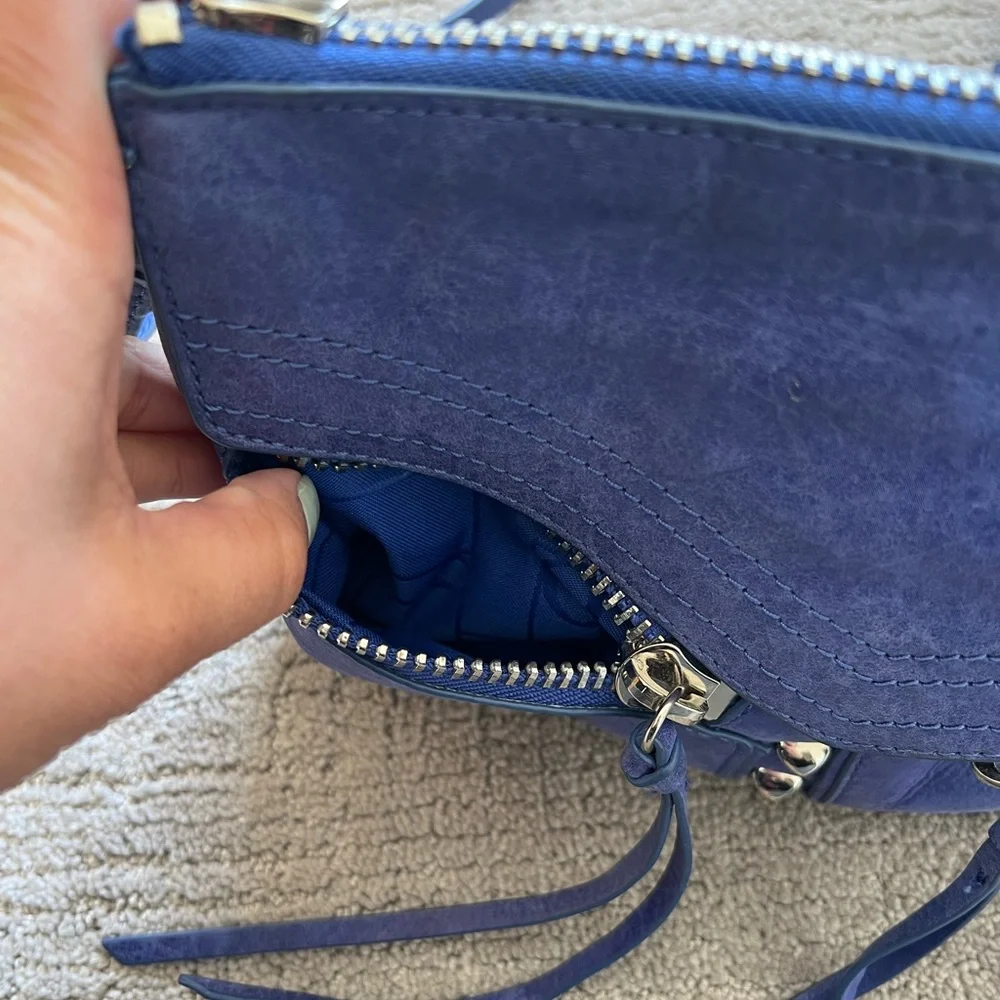 Botkier Blue Leather Crossbody Bag